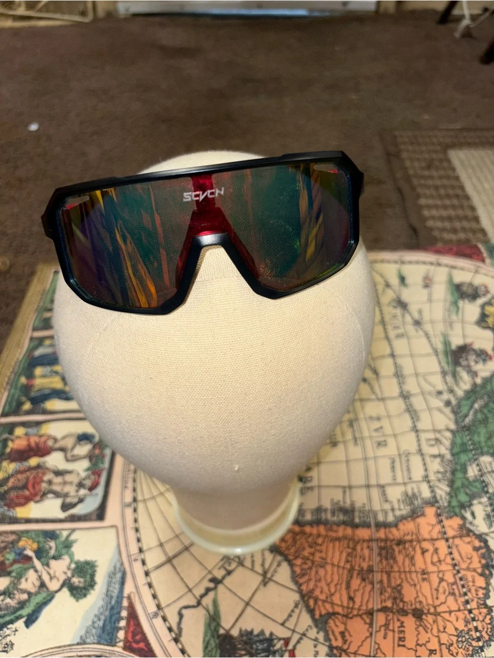 Men’s Red Mirrored Sport cycling Sunglasses
